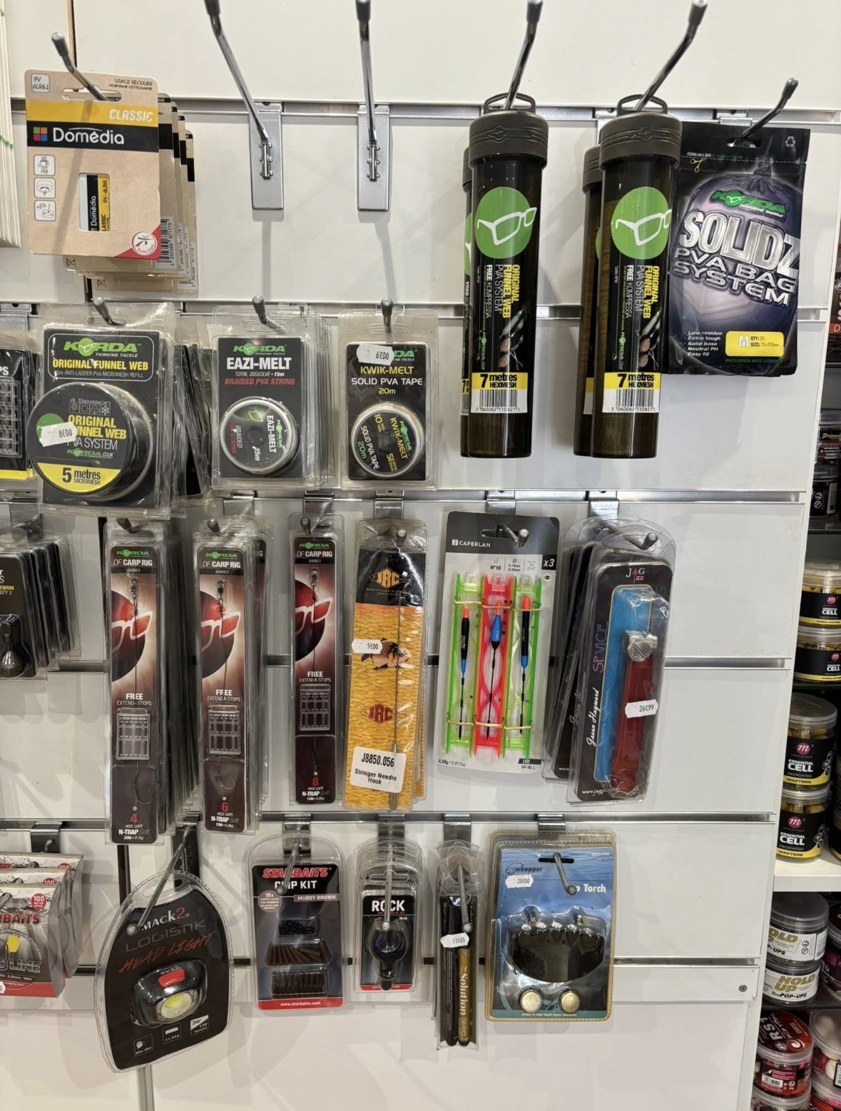 Terminal tackle — PVA and accessories at Brittany Mill Lakes shop