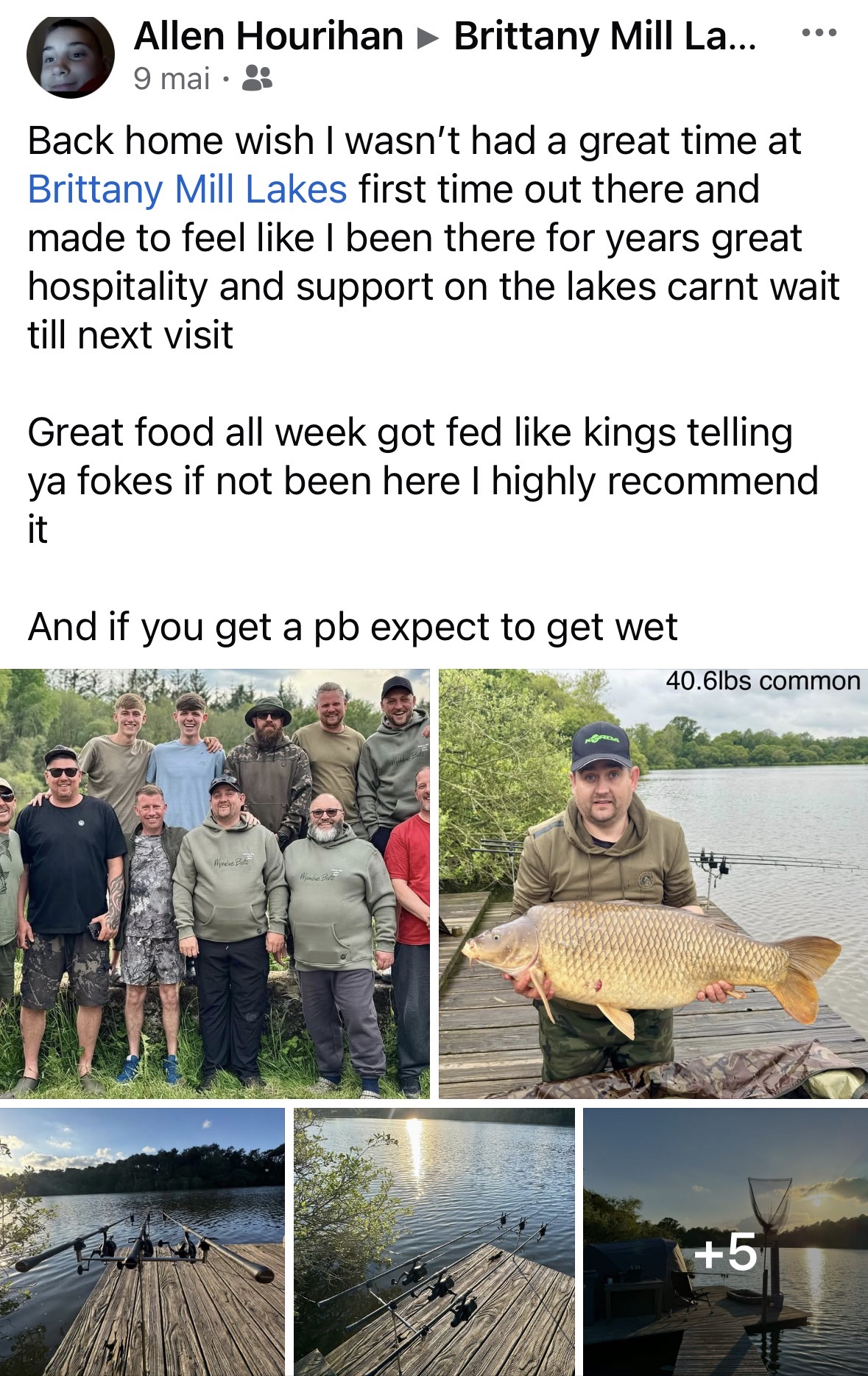 Facebook post by Allen Hourihan